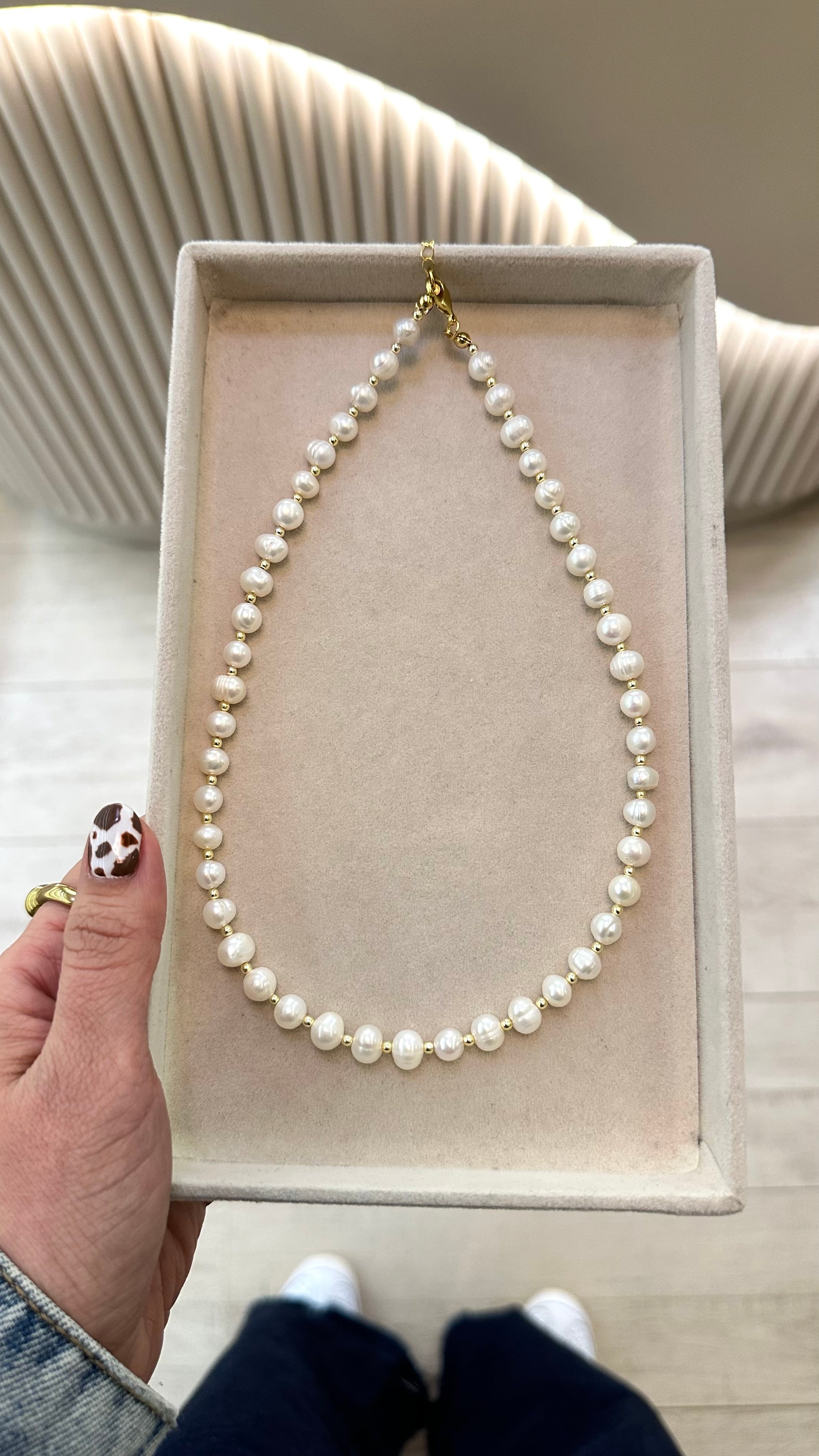 Collas Perlas naturales