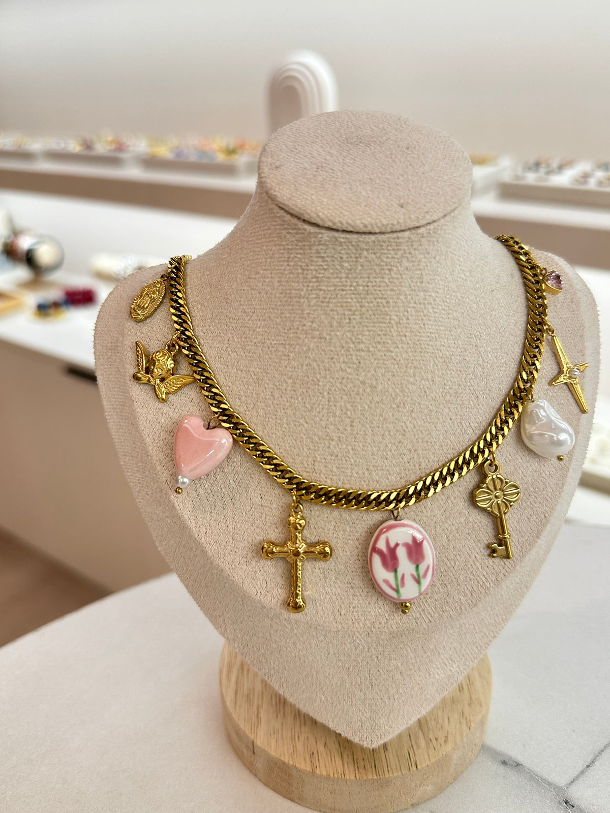 Collar Primavera Rosa