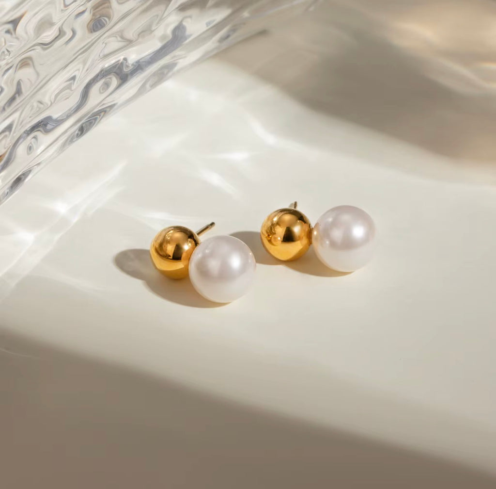 Aros Mini Clasic Perla