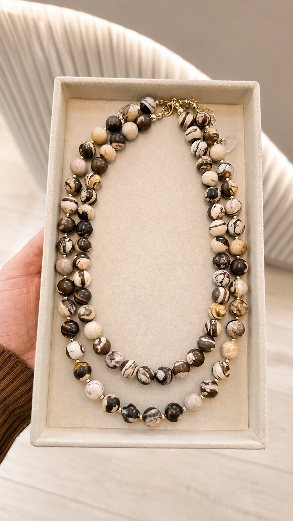 Collar Jaspe Cebra