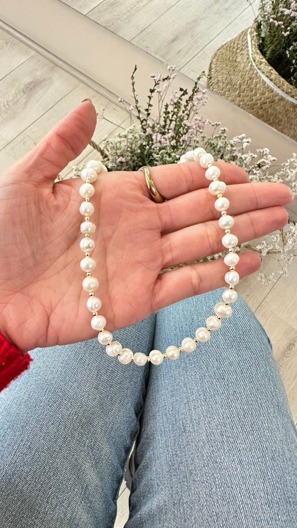Collas Perlas naturales