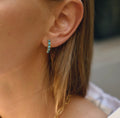 Aros Turquesa & Perlas