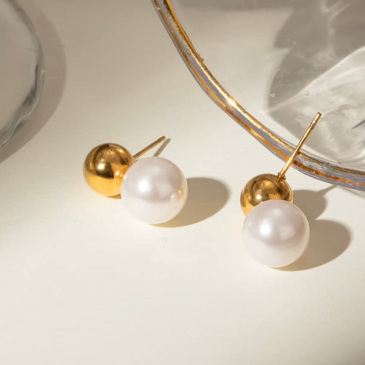 Aros Mini Clasic Perla