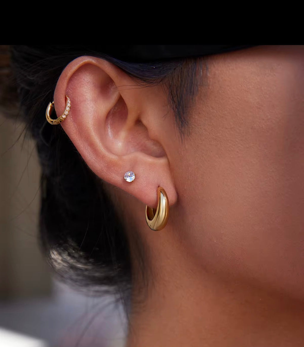 Hoops Gold and silver